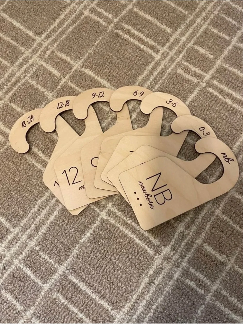 Baby Wooden Age dividers- Natural Wood
